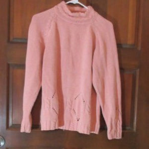 LARGE CORAL "OUTBACK RED" KNIT SWEATER